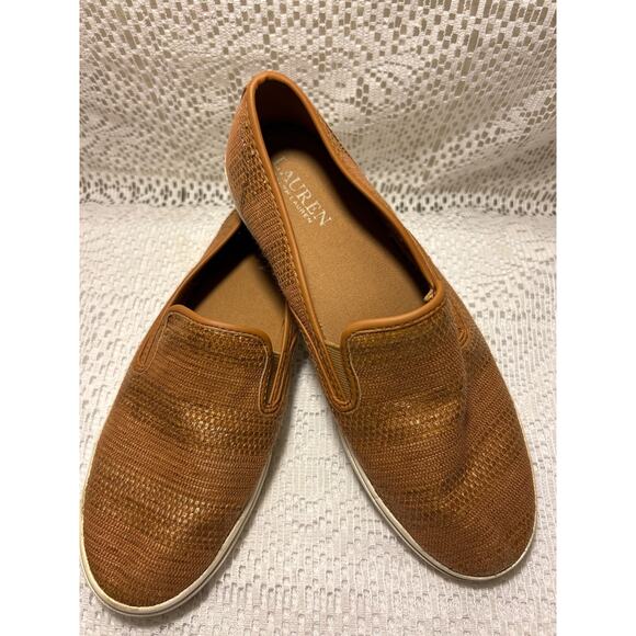 Women’s Ralph Lauren Brown Tread Casual Slip-on Tennis, Janis SZ 8.5 - Picture 9 of 9